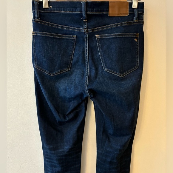 Madewell 9” High Rise Skinny Jeans Dark Denim - Picture 8 of 9
